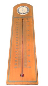 Vintage Northern Columbia Trading Co Pillsbury Dough Boy 21" Wall Thermometer