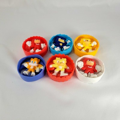 Sonic The Hedgehog 3 McDonald's Happy Meal Toys 2024 Lot Super Shadow Tails