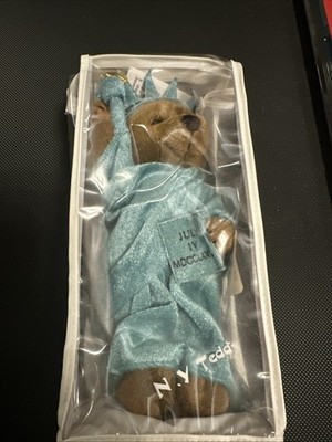 NY Teddy Bear Statue Of Liberty Plush With Tags And Original Bag!!  1997