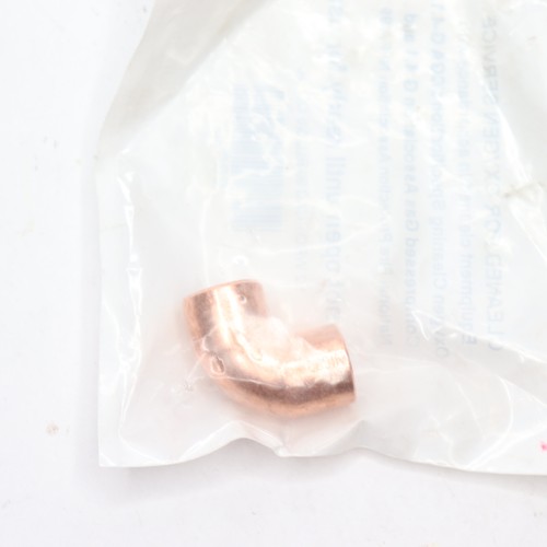 90 Degree Elbow Copper Fitting 5/8" x 1/2" Wrot CBC9D