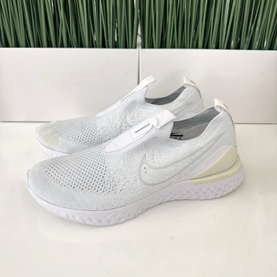 Nike Epic Phantom React Flyknit NBY Womens White Running Shoes BV0415-100 Size 9