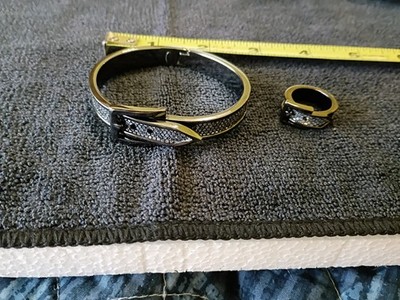 Mercari Buckle Ring & Bracelet Set