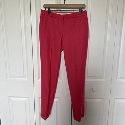 J. Crew Cafe Capri Pants Sz 4T Front Plead Salmon Spring Summer 
