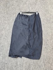 Banana Republic Sz 8 Navy Blue Stripped Skirt