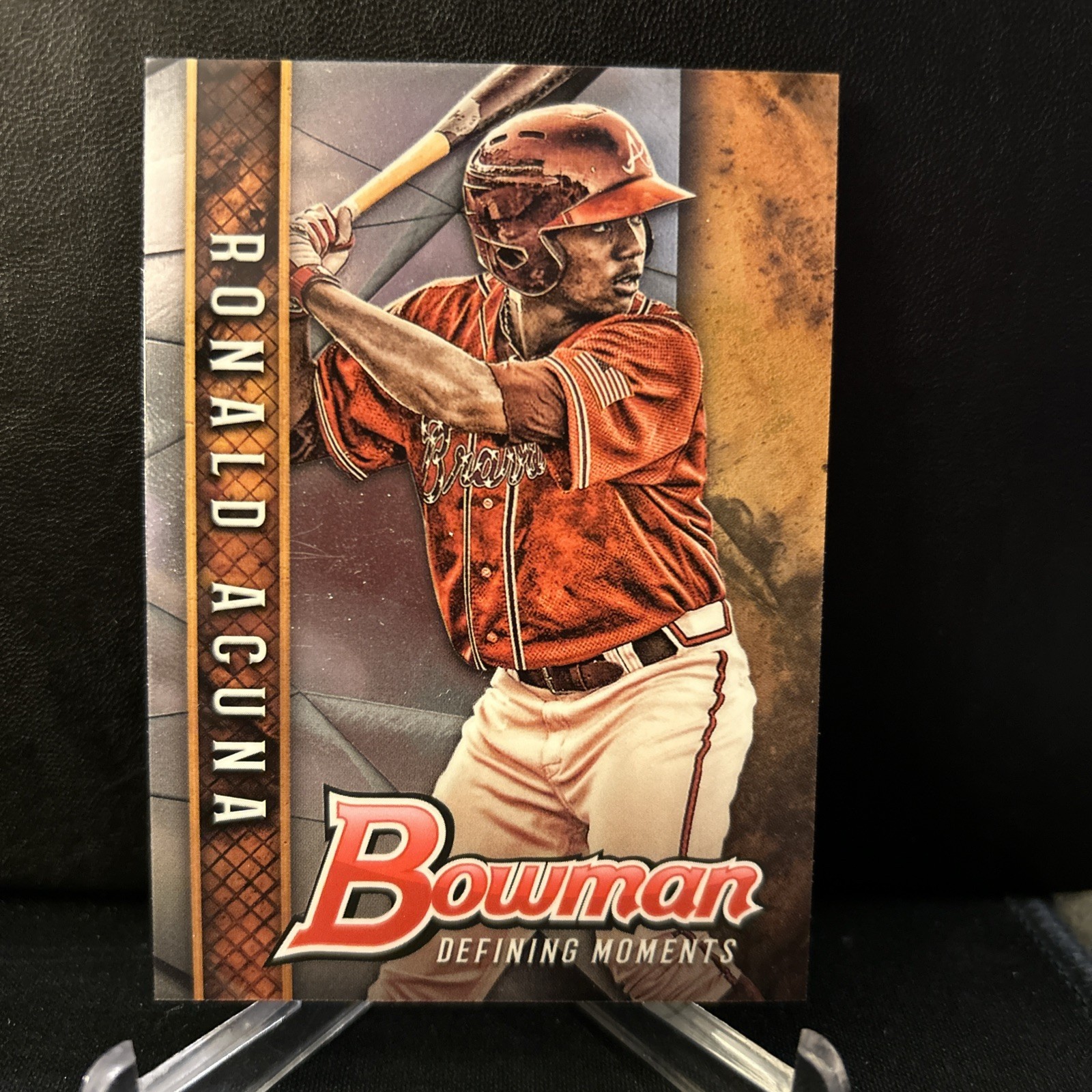 2017 Bowman Chrome Draft Defining Moments Ronald Acuna RC Rookie Braves