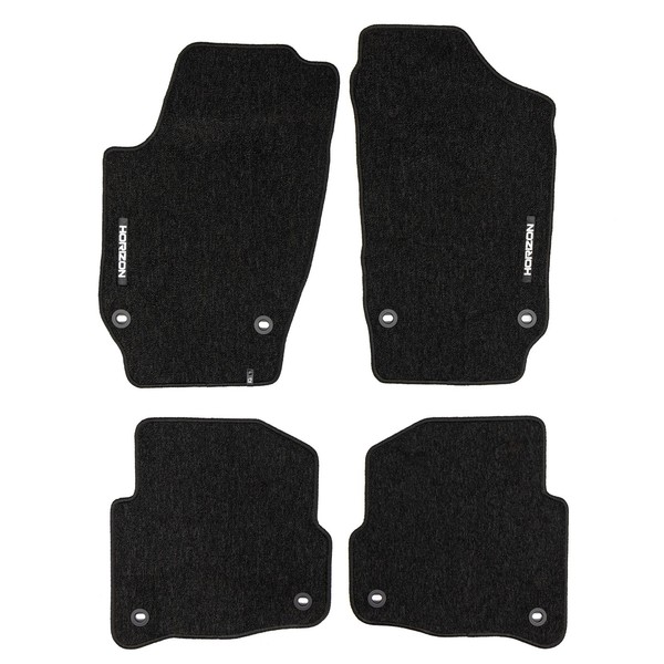 Velours FußMatten FüR VW Polo IV 2003-09 FL Autoteppich Automatten Schwarz 4 Tlg-image