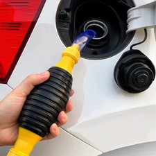 🔥Hand Siphon Pump Petrol Diesel Water Oil Liquid Fuel Transfer Easy Use Pump UK