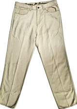 Tommy Bahama Pants Men's 34x34 Beige Lyocell Blend Straight Leg 5-Pocket
