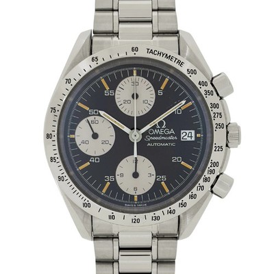 Omega 3511.50 Speedmaster Date Chronograph Watch Automatic Black Men's Used