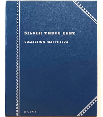 #ad Great Vintage Whitman 1851 1873 Silver Three Cent 3c Trime No. 9023 Folder Album $34.99