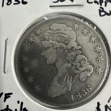 1836 Capped Bust Half DollarVF Very Fine Nice Coin Great Eye Appeal