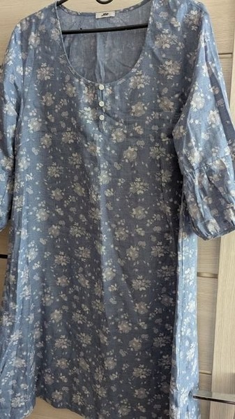 Women Dress Navy Cotton 40