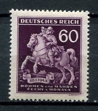 German Reich Bohemia and Moravia WW II : Stamp Day 1943 - mint NH