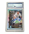 Konnor Griffin Signed Card Pittsburgh Pirates Autographed Auto Top 100 PSA