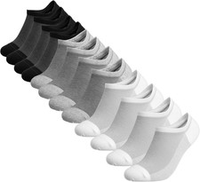 6 Pairs Low Cut No Show Socks for Men, Invisible Casual Ankle Socks with Non-Sli
