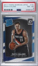 2017-18 Panini Donruss Optic Rated Rookie Zach Collins #191 PSA 8 0qf5