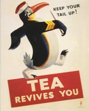 Tea Revives You World War  Vintage Art reprint metal retro sign vintage sign tin