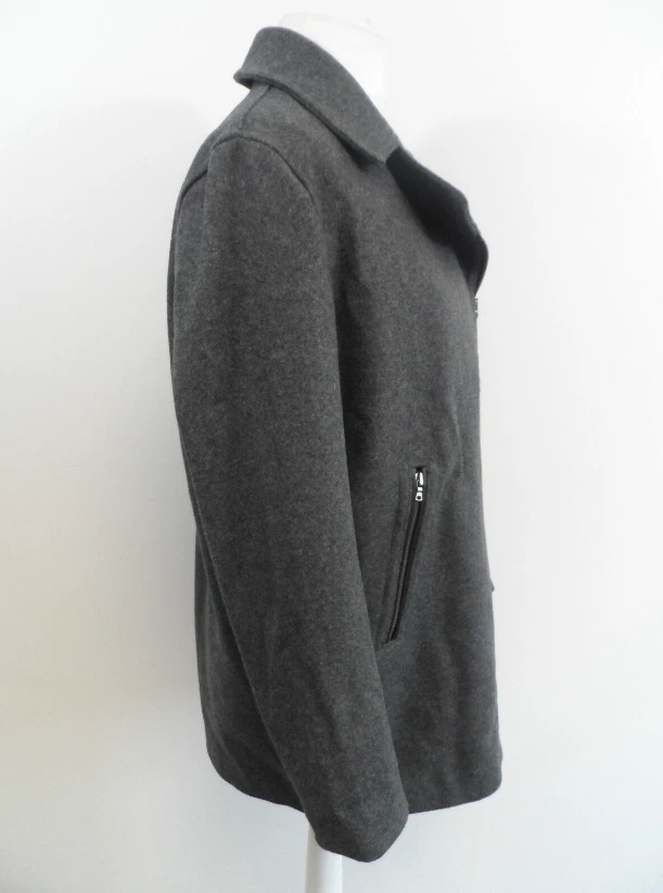 Gap Gray Moto Coat Size Medium Box90 BB 01 - Image 2 of 3