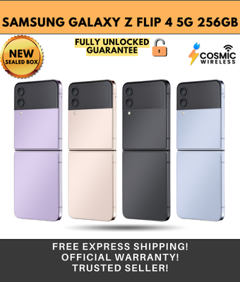 NEW Samsung Galaxy Z Flip 4 5G (SM-F721U1) - 256GB (GSM) - Factory  