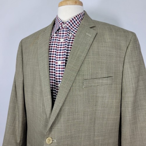 Michael Kors Men's Sport Coat Blazer Two Button Beige Polyester Rayon Blend 50R - Picture 4 of 13