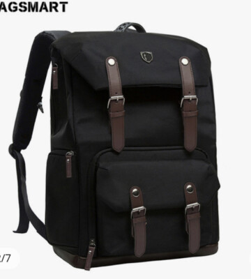 BAGSMART  Backpack Canvas&Leather Retro Camera Bag NATIONAL GEOGRAPHIC