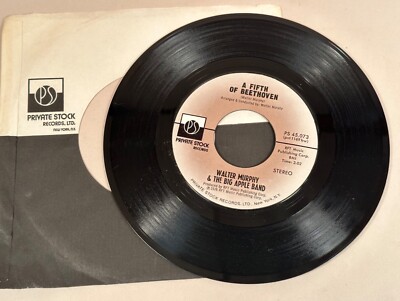 Walter Murphy, A Fifth of Beethoven Record VG++, 45 rpm Private Stock Records