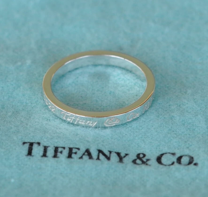 Tiffany Co. 727 Fifth Avenue New York Ring Sterling Silver 925