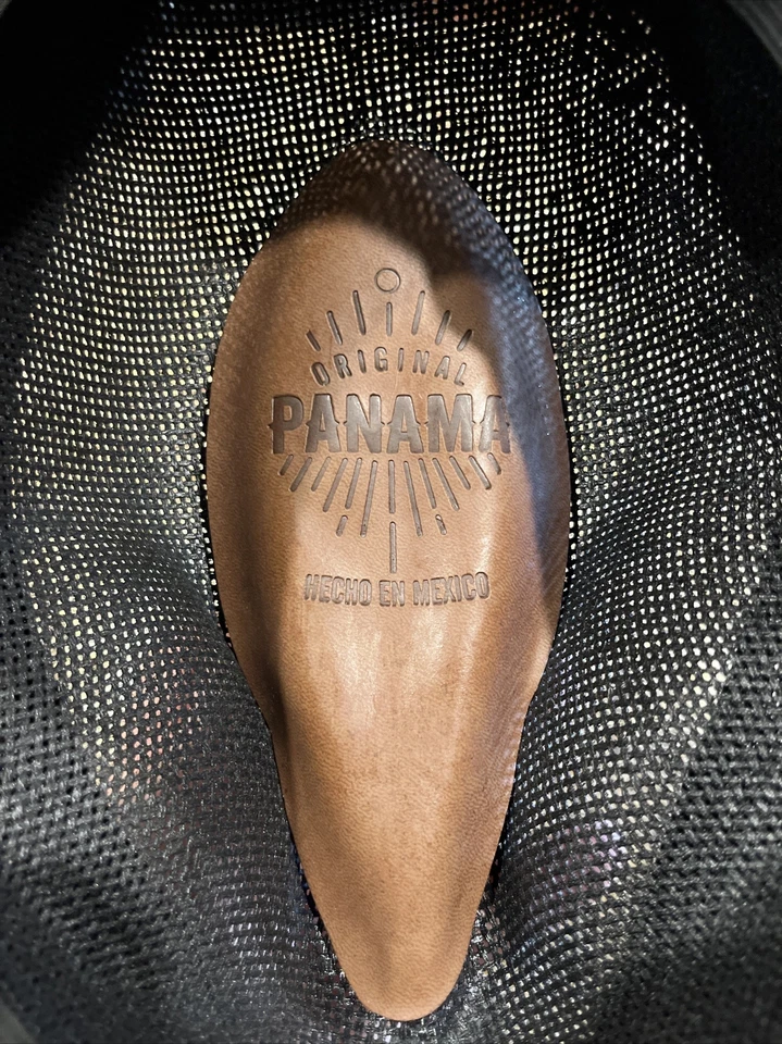 Royal Road Trading Co Mexico Original Panama Hat Size L Leather Band Steelers - Image 4 of 4