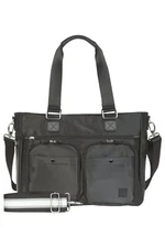 IHKWIP Cargo Catchall Tote with Two Crossbody Straps Metallic Black