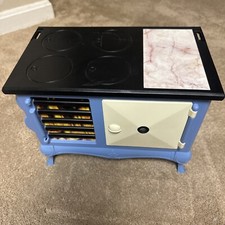 American Girl Kit's Cookstove 30's style toy kitchen stove 18" doll blue white
