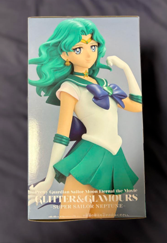 New Sailor Moon Eternal Glitter & Glamours Super Sailor Neptune Figure Japan - Picture 5 of 6