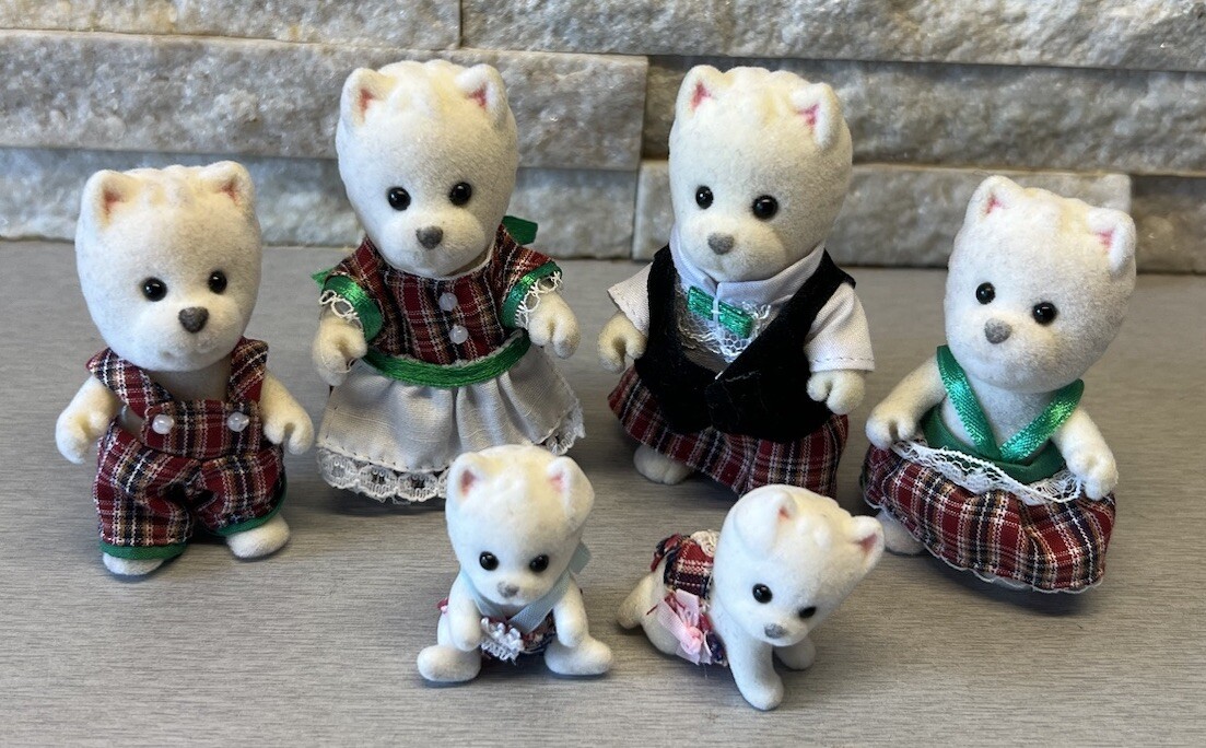 Sylvanian Families McWalkies West Highland Terrier Scottie Dogs