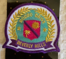 Beverly Hills Rodeo Drive embroidered Colorful patch Vintage
