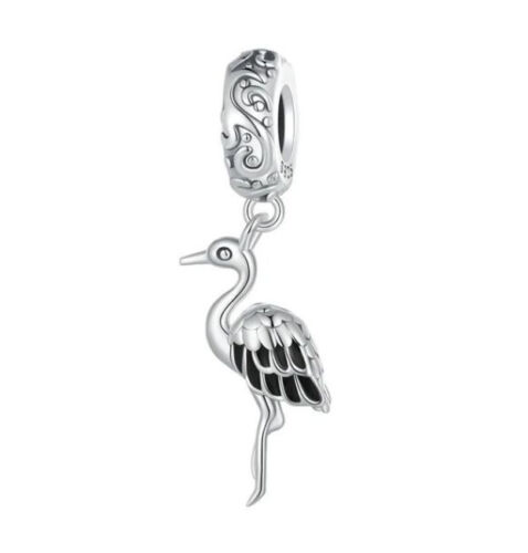 Charm 925 Silber Dangle Vogel Flügel Anhänger für Pandora Armband - Bild 1 von 1