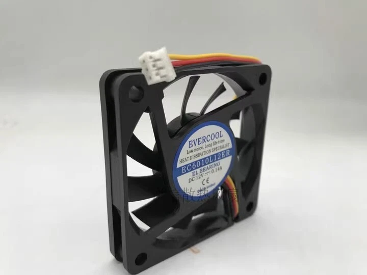 EVERCOOL EC6010L12ER DC12V 0.14A 3-Pin Silent Cooling Fan - Image 3 of 3