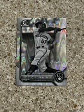 2022 Bowman Draft Felix Valerio Raywave  #BDC-66 Milwaukee Brewers