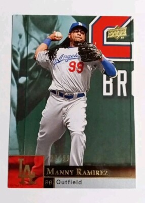 2009 09 Upper Deck UD Series 1 Manny Ramirez LA Dodgers # 191 Gold 21/99