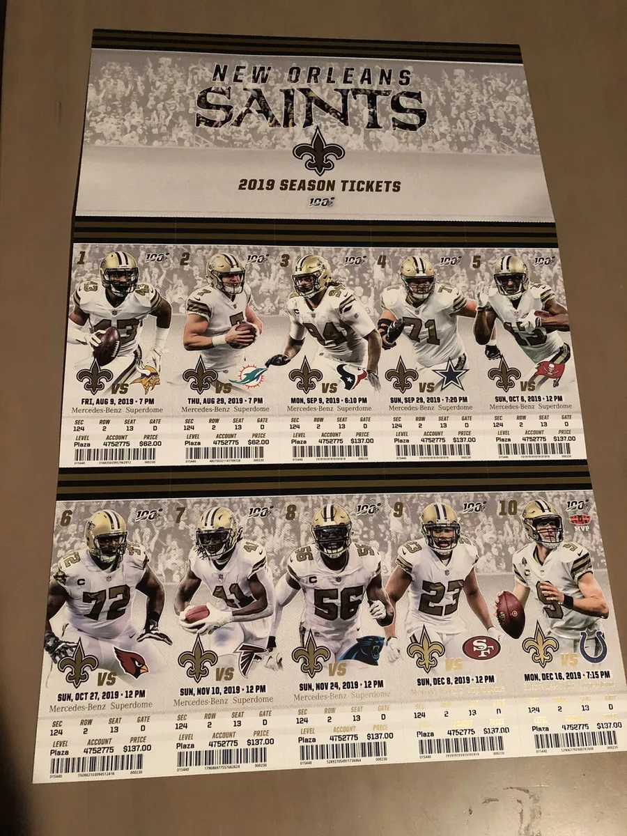 New Orleans Saints Season Ticket Resale