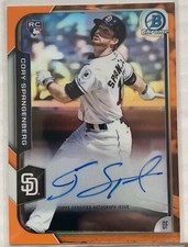 2015 Bowman Chrome Orange Refractor /25 Cory Spangenberg #BCAR-CS Rookie Auto