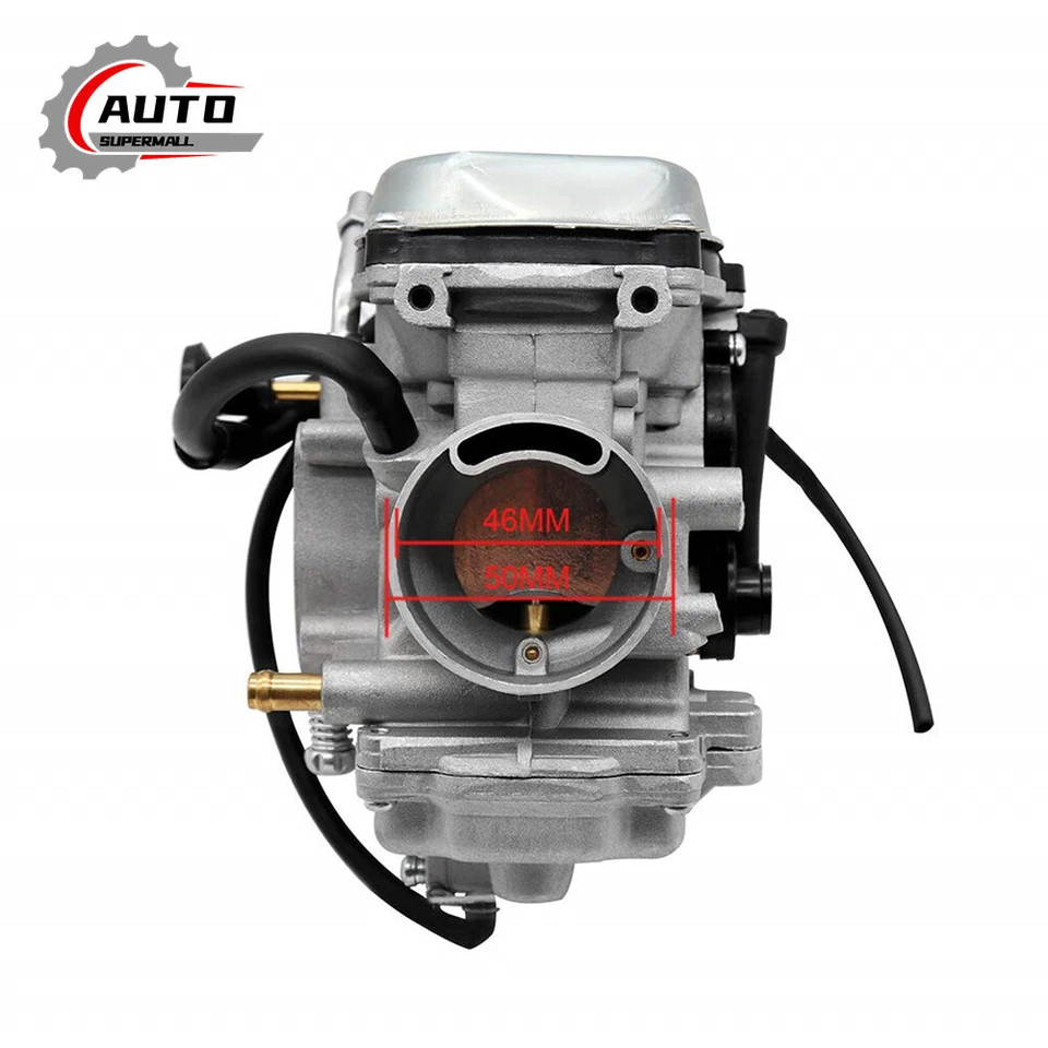 Carburetor For Yamaha Big Bear 350 YFM350 Wolverine 350 YFM350 & Intake Manifold - Image 3 of 4