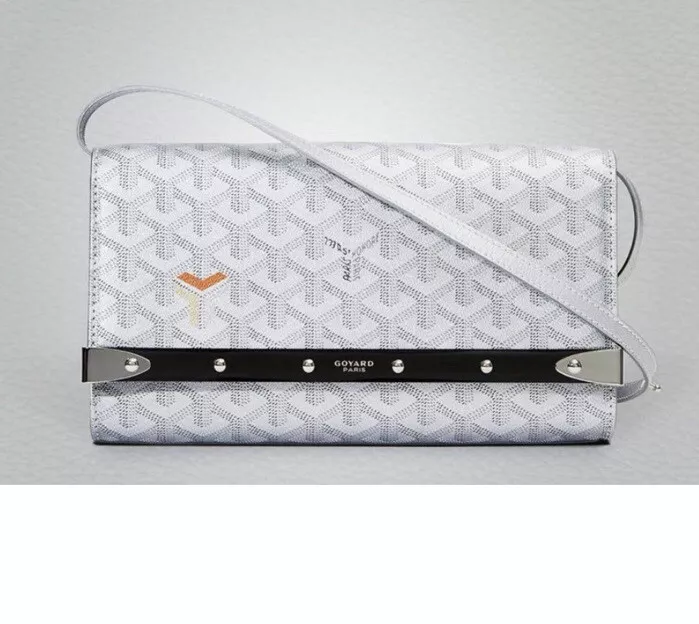 Sold at Auction: Goyard Gray Coated Canvas Monte Carlo PM Clutch