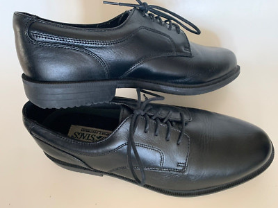 VINTAGE 1990 DEER STAGS MENS KENTECH COMFORT SYSTEM BLACK LEATHER SHOES SZ 6.5M