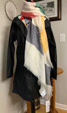 Hudson's Bay Company HBC Stripes Oversized Lightweight 100% Wool Scarf