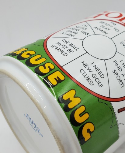 Golfer’s Excuse Coffee Mug Vintage Unique Funny Sport Collectible 12 Oz Papel  - Bild 4 von 9