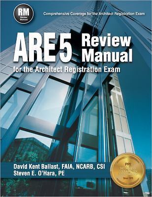 ARE 5 Review Manual for the Architect Registration Exam MINT UNUSED