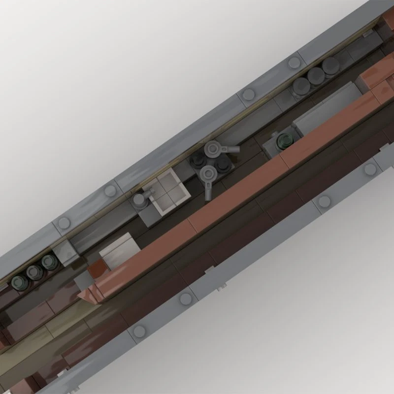 5-in-1 Train Set with a Locomotive and 4 Wagons 5997 Bricks MOC-122525 - Image 4 of 4