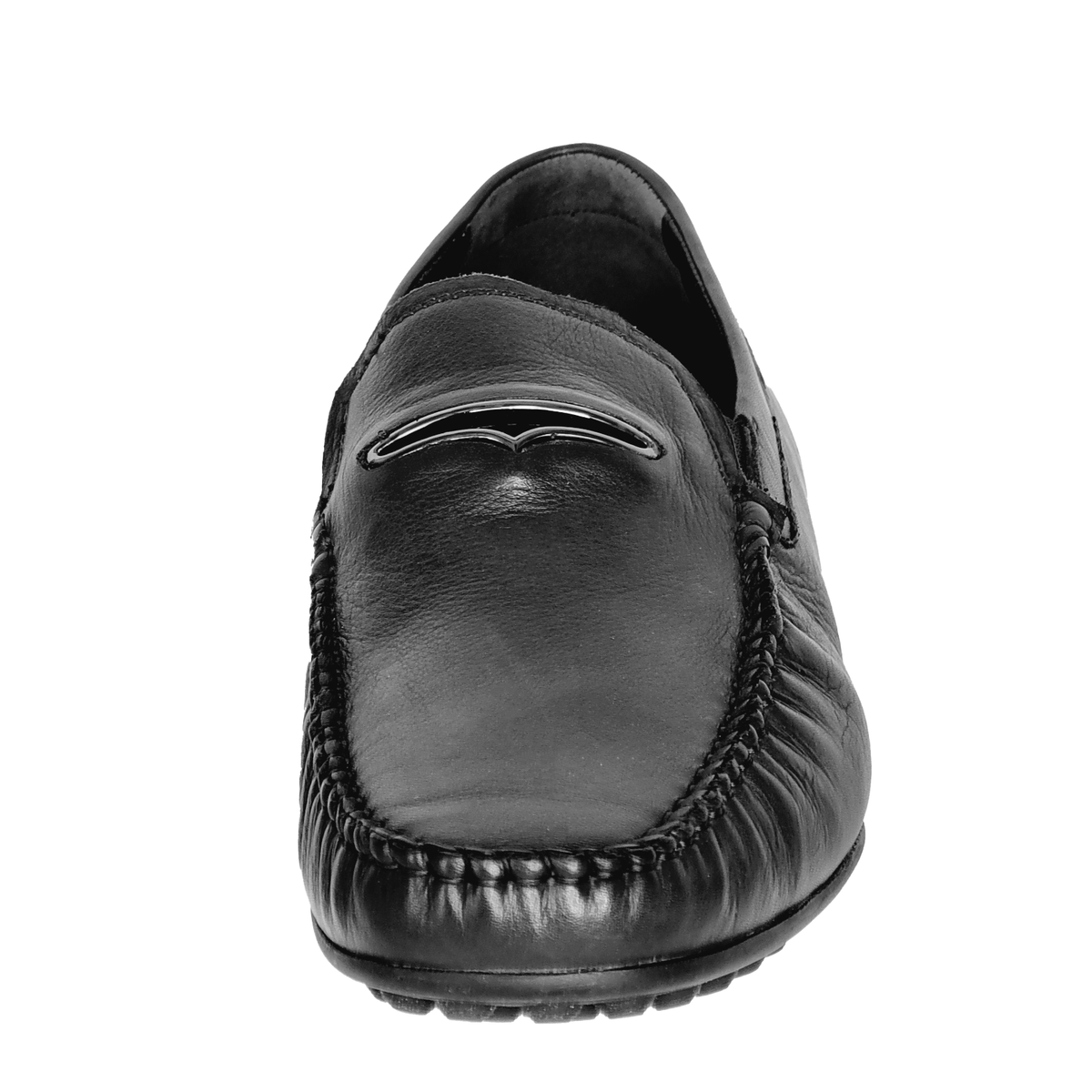 BOND | MENSOLA: Size 10 Men's Black Leather Slip-On Loafer BOND | MENSOLA: Size 10 Men's Black Leather Slip-On Loafer