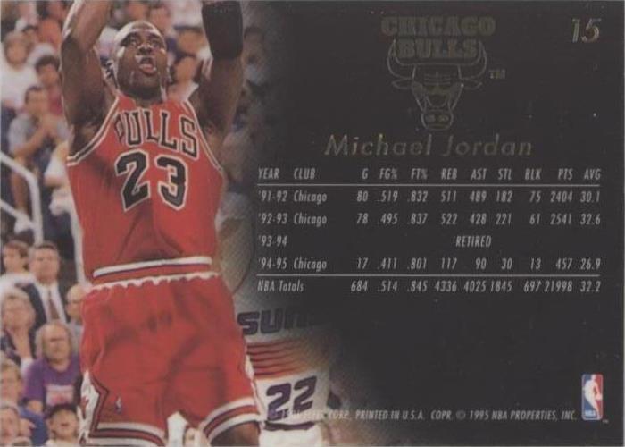 1995-96 Flair - Michael Jordan #15 for sale | eBay