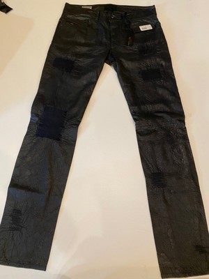 NWT Diesel Black Gold leather pants 