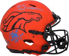 Terrell Davis & John Elway Broncos Signed Rave Authentic Helmet w/Auto & Inscs